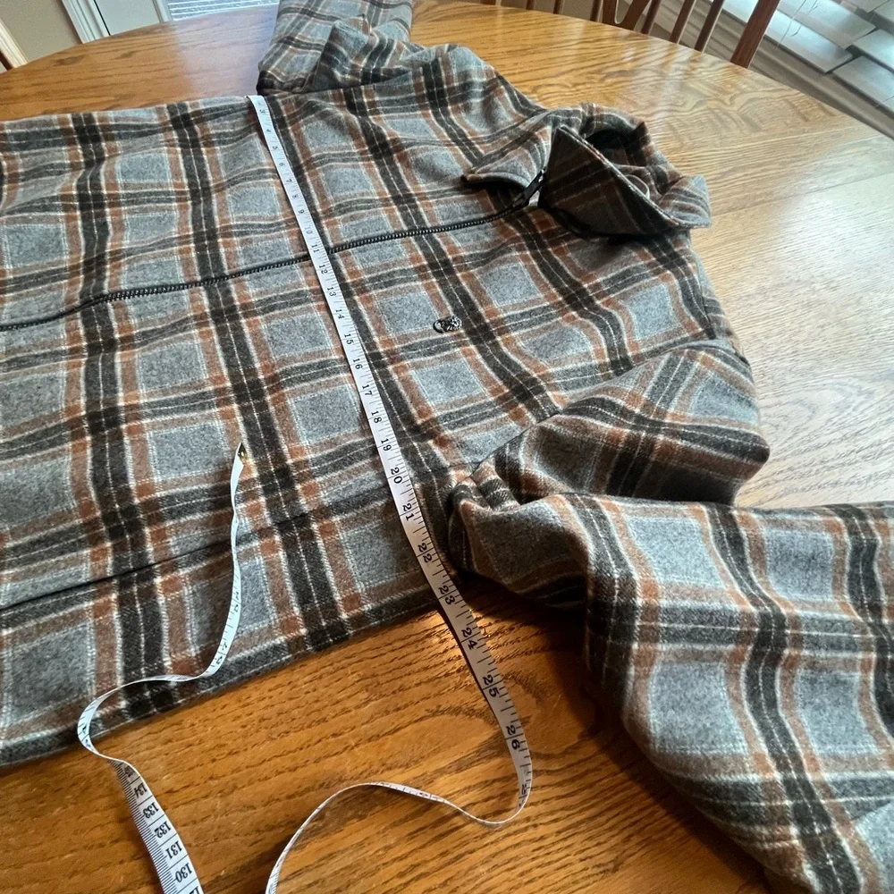 Cadogan Luxury Lexington Lined Wool Jacket Gray Brown Plaid Men’s Size L - Picture 5 of 16